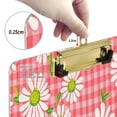 thumbnail image 4 of 12.5x9 Inch Acrylic Clipboard with Metal Clip – Single-Sided Print & Retractable Hook，Retro Red Gingham, 4 of 8