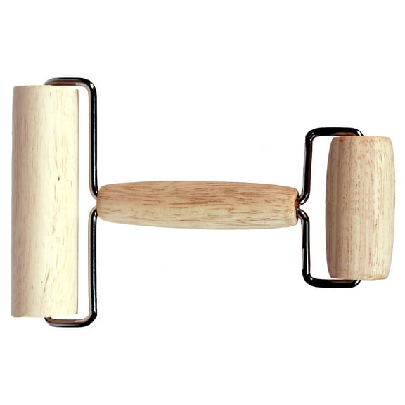 Creative Hobbies Hardwood Pony Roller Dual Roller Tool for Ceramic and Pottery Clay Working