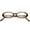 Tortoise / Clear, variant on Womens Small Oval Glasses Slim Arms Clear Lens 48mm (Black / Clear)