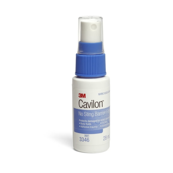 Cavilon Barrier Film 28 mL Spray, No Sting, Alcohol Free, Sterile, Fast-drying, Non-sticky, Hypoallergenic, Non-cytotoxic, 3346 - Case of 12