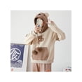 thumbnail image 4 of Sudaderas con capucha Kawaii coreanas para mujer, abrigo de manga larga con capucha de lana de algodón de Anime de oso Harajuku, ropa de invierno para niñas Kpop Y2K de gran tamaño, 4 of 5