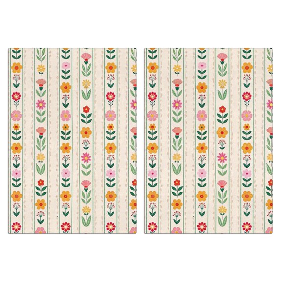 2 Pcs Funny Kitchen Towels,Pioneer Flower Microfiber Dish Towels,Kitchen Tea Towels,Kitchen Towel Set (18" X 26")