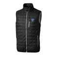 thumbnail image 2 of Men's Cutter & Buck Black Los Angeles Rams Throwback Logo Rainier PrimaLoft Eco Insulated Full-Zip Puffer Vest, 2 of 3