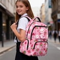 thumbnail image 5 of Yuyamidu Strawberry Axolotl Backpack for Girls 6-10 Elementary School 2nd-4th Grade Cute Lightweight Multiple Compartments Bookbag with Padded Shoulder Straps Back to School Gifts, 5 of 8