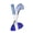 B, variant on C Ended Mascara 2 In 1 Glitter Matte Colored Volume Length Curling Diamond 10G