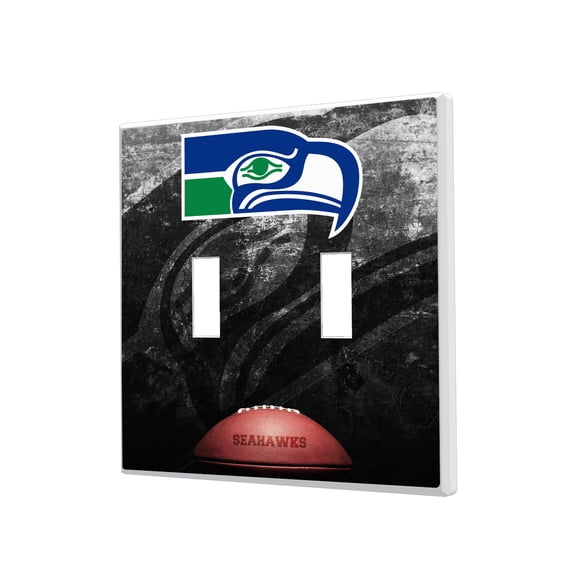 Seattle Seahawks Legendary Design Double Toggle Lightswitch Plate