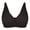 Black2, variant on Womens Bras Comfortable Older Front Closure Convenient Everyday Mid Buttons Gathering Supportive Seamless Underwear for Women