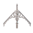 thumbnail image 3 of Rage Hypodermic Crossbow NC 2-Blade Broadhead, 100 Grain, 3-pack, .035" Stainless Steel Blades, R38200-3W, 3 of 8