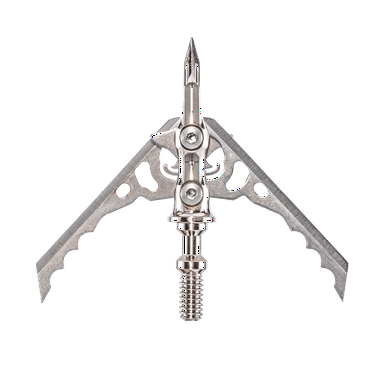 Rage Hypodermic Crossbow NC 2-Blade Broadhead, 100 Grain, 3-Pack, .035" Stainless Steel Blades, R38200-3W