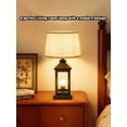 thumbnail image 5 of TICOZE 20.5in Black Gold Farmhouse Bedside Lamp Set of 2 with 3-Way Dimmable Touch Control, Table Lamp for Living Room with USB Charging Ports for Bedroom, Home, Office (LED Bulbs Included), 5 of 7