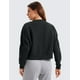 thumbnail image 2 of Sudadera CRZ YOGA SoftAura con cuello redondo y manga larga negra para mujer, 2 of 6