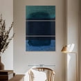 thumbnail image 3 of Elephant Stock Remembering Rothko Ii Wall Art - Vertical Multi Panel Canvas - Living Room Wall Decor - Abstract Multi Panel - Blue And Teal Decor By Rob Delamater - 42" x 65", 3 of 8