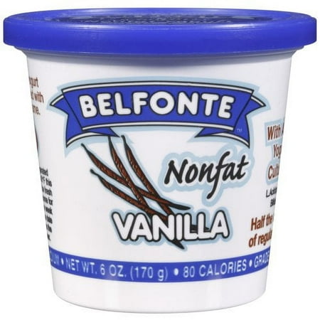 Belfonte Nonfat Vanilla Yogurt, 6 oz