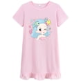 thumbnail image 2 of Little Hand Girls 2pcs Nightgowns Graphic Dresses Summer Short Sleeve Sleepwear Dress for Kids 7T, 2 of 7