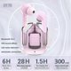 thumbnail image 2 of CY-T2 Wireless Bluetooth Headset Transparent ENC Headphones LED Power Digital Display Stereo Sound Earphones for Sports Working, 2 of 5