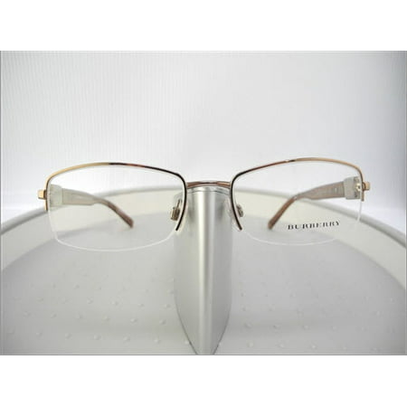 Like New Burberry BE 1146 1016 Bronze Semi Rimless Eyeglasses 52mm