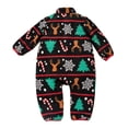thumbnail image 3 of Hotiary Baby Boy Girl Christmas Jumpsuit Infant Turtleneck Zipper Long Sleeve Thickened Warm Xmas Snowflake Elk Reindeer Christmas Tree Print Romper Bodysuit Toddler Winter Clothes for 3-24 Months, 3 of 7