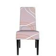 thumbnail image 2 of ZICANCN Pink Line Art Chair Protectors Seat Covers , Dining Chair Slipcovers for Dining Room Hotel Kitchen Simple Geometric Patterns, 2 of 8