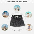 thumbnail image 6 of FORMRS Boys Swim Trunks Quick Dry Mesh Liner Boardshorts Sizes XS-XL, Gothic Floral Print, 6 of 7