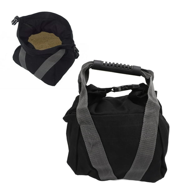 Fitness Workout Sandbag Weightlifting Training Sandbag Empty Exercise Power Bag with Handles Black