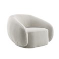 thumbnail image 5 of Beige Swivel Accent Chair with Plush Boucle Upholstery and 360-Degree Rotation, 5 of 8