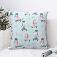 thumbnail image 4 of Pofeuu Poodle Playing Skateboard Print Double-sided plush pillowcase Square Throw Pillow Covers Pillows Cover for Living Room Bedroom Sofa Couch Cushion Cover（No pillow core）-24"x24", 4 of 7