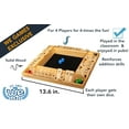 thumbnail image 4 of WE Games 4 Player Shut The Box Classic Dice Game - Natural Wood - 14 in., 4 of 11
