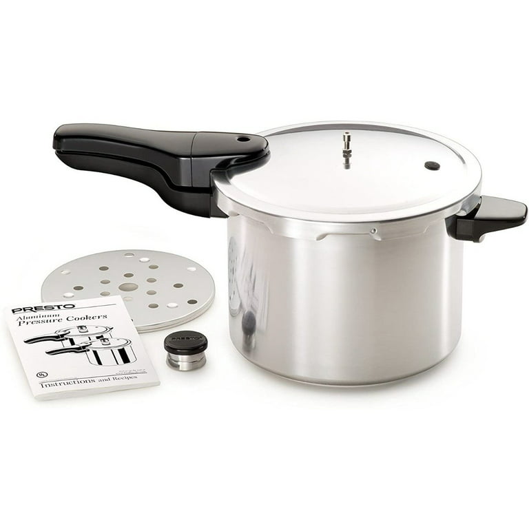 Presto 02141 6-Quart Electric Pressure Cooker, Black, Silver