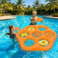 thumbnail image 2 of BZPIZ Giant Tic Tac Toe Game & Pool Toys Hexagonal Inflatable Ring Toss Game Jumbo Floating Swimming Pool Game for Adults Teens Family, Backyard, Beach Activity Set Summer Pool Party Water Toys, 2 of 6