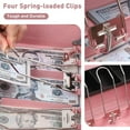 thumbnail image 2 of Locking Cash Box with Lock Money Box with Cash Tray Lock Box with Key Money Saving Organizer .Lx .Wx .H es XL Large, 2 of 7