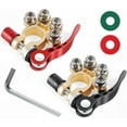 thumbnail image 2 of Car Battery Terminal Clamp Connector, 4 Way Positive and Negative Pole Quick Release Terminal Clip, Applicable to SAE/JIS A Type Post, Compatible with Cars, Trucks and More, 2 of 7