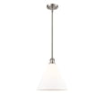 thumbnail image 3 of 516-1S-WPC-GBC-124 Innovations Lighting Berkshire 1 Light 12" Mini Pendant Matte White/Brushed Satin Nickel, 3 of 4