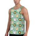 thumbnail image 2 of Gaeub Chicken Laying Eggs Men's Athletic Tank Top, Workout Sleeveless Shirts, Running Tank Tops for Gym, Running, Training - 3X-Large, 2 of 9