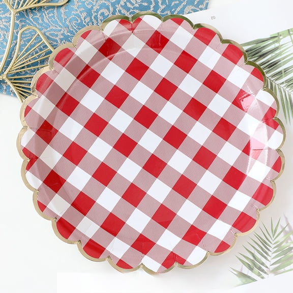 karymi Disposable Plates Dinner Plates Paper Cup Tablecloth Paper Towels Cake Plates Party Cutlery