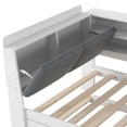 thumbnail image 7 of White Twin Full Size Daybed with Trundle Storage & Rotatable Board - Solid Pine Wood Bed Frame, 7 of 7