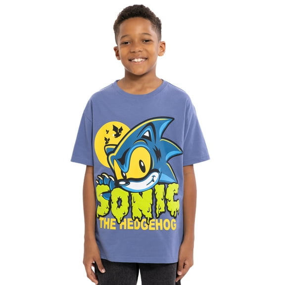 Sonic the Hedgehog Boys Short Sleeve Halloween Graphic T-Shirt, Sizes 6-18