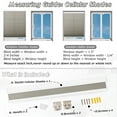 thumbnail image 6 of Keego Printed Cordless Celluar Shades Semi Blackout Honeycomb Window Blind Light Filtering Easy Install White Upper Case, Color007, 36"w x 48"h, 6 of 7
