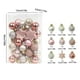 thumbnail image 3 of Juego De Bolas Colgantes De Plástico 33 bolas navideñas de plástico irrompibles de 3 cm, color dorado claro, para árbol, con lazo para colgar. Rkxzt, 3 of 6