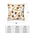 thumbnail image 2 of Throw Pillow Covers, baseball sport Soft Square Pillow Cases with Invisible Zipper for Couch Bed Sofa, Farmhouse Fall Home Decor 20"x20", 2 of 7