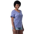 thumbnail image 6 of Lee Womens and Plus Short Sleeve Cotton Ruffle V-Neck T-Shirt, S-4X, 6 of 7