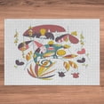 thumbnail image 5 of Ambesonne Tropical Jigsaw Puzzle Durable Cardboard, Cartoonish Chameleon Art, 1000 pcs, Pale Ruby and Earth Yellow, 5 of 5