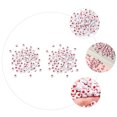 thumbnail image 2 of SHISUYAN DIY Round Heart Beads for Craft Making Acrylic Red Color Lightweight and Portable 500pcs, 2 of 8