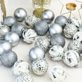 thumbnail image 3 of Generic 34-Piece 4cm Christmas Ornament Set in Gold, Blue, Silver for Tree Decoration, Polystyrene Plastic, 200g Package, 3 of 6