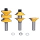 thumbnail image 1 of 3Pcs Rail Stile Router Bit Door Frame Tenon Cutting Set Woodworking Milling Cutter 1/2in Shank, 1 of 5