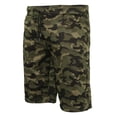 thumbnail image 1 of 9 Crowns Men's Fleece Camo Printed Shorts (OliveCamo, Medium), 1 of 3
