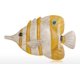 thumbnail image 5 of Murales de pared Decoración de peces Decoración de pared de hierro Adorno creativo Artesanía Marco de pared Caminar Colgante Vida marina - Amarillo, 5 of 5