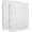 2pcs A4 Cover, variant on A4 4 Ring Binder Cover Clean Transparent Soft PVC for Refillable Notebook Shell withMatte surfaceforStamp & Storage Overall Size(Folded) 27x32.8x4cm/ 10.6x12.9x1.6inch