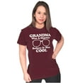 thumbnail image 4 of Funny Cool Hipster Grandma Joke Womens Slim Fit Graphic Tee Brisco Brands L, 4 of 5