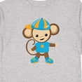 thumbnail image 4 of Inktastic Cute Monkey, Brown Monkey, Jungle Animals, Safari Boys Long Sleeve Toddler T-Shirt, 4 of 5