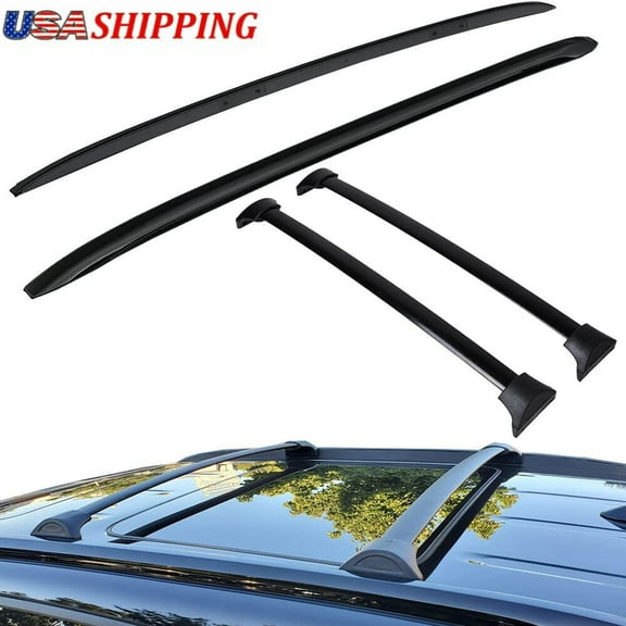 4Pcs Roof Rack Side Rail   Cross Bar for Honda Pilot 2016-2022 Roof Rails Bars
